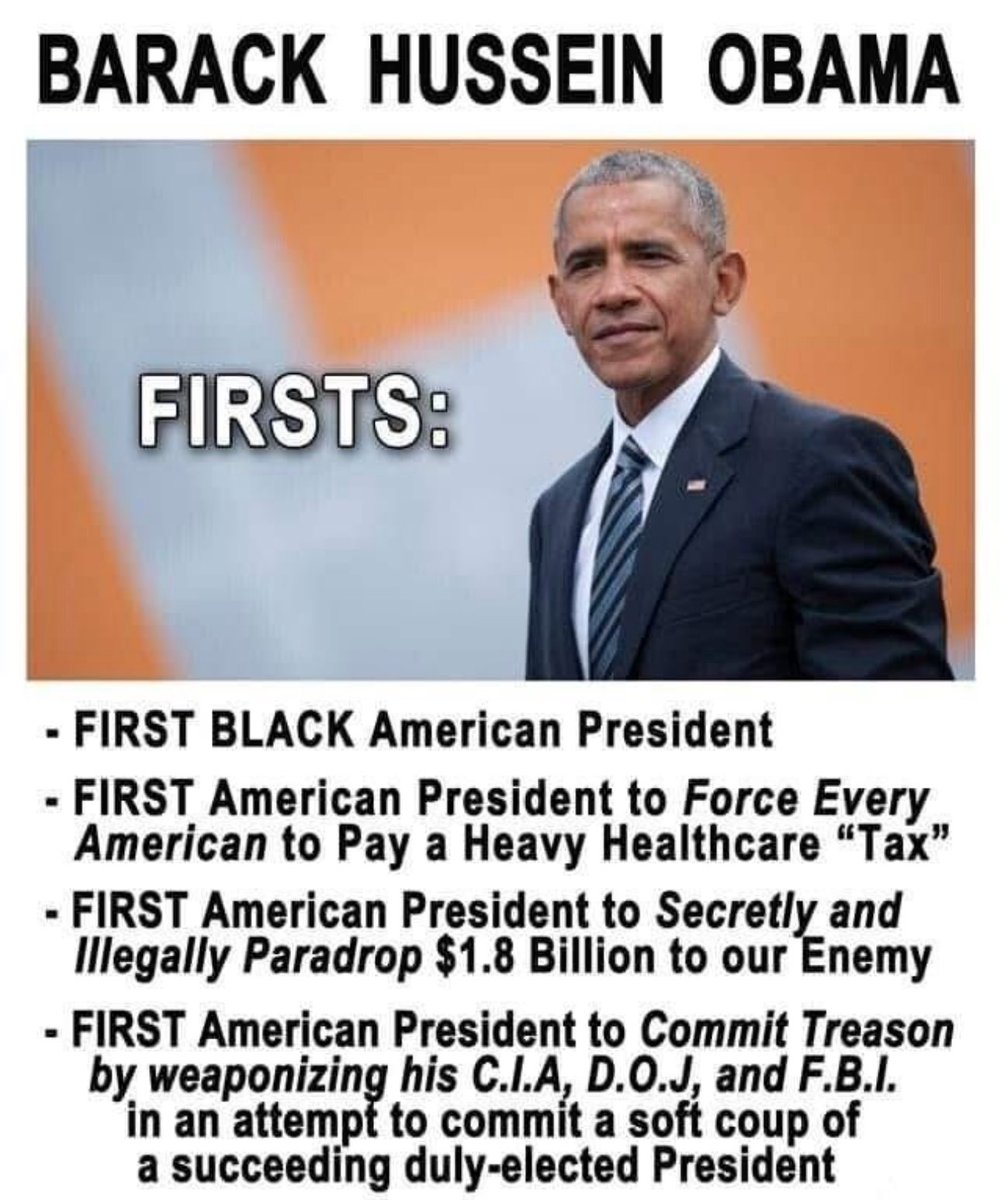 Obama was first all right!🤬 or should I say Barry!