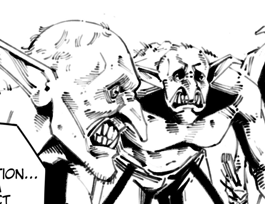 grinning vs frowning goblins