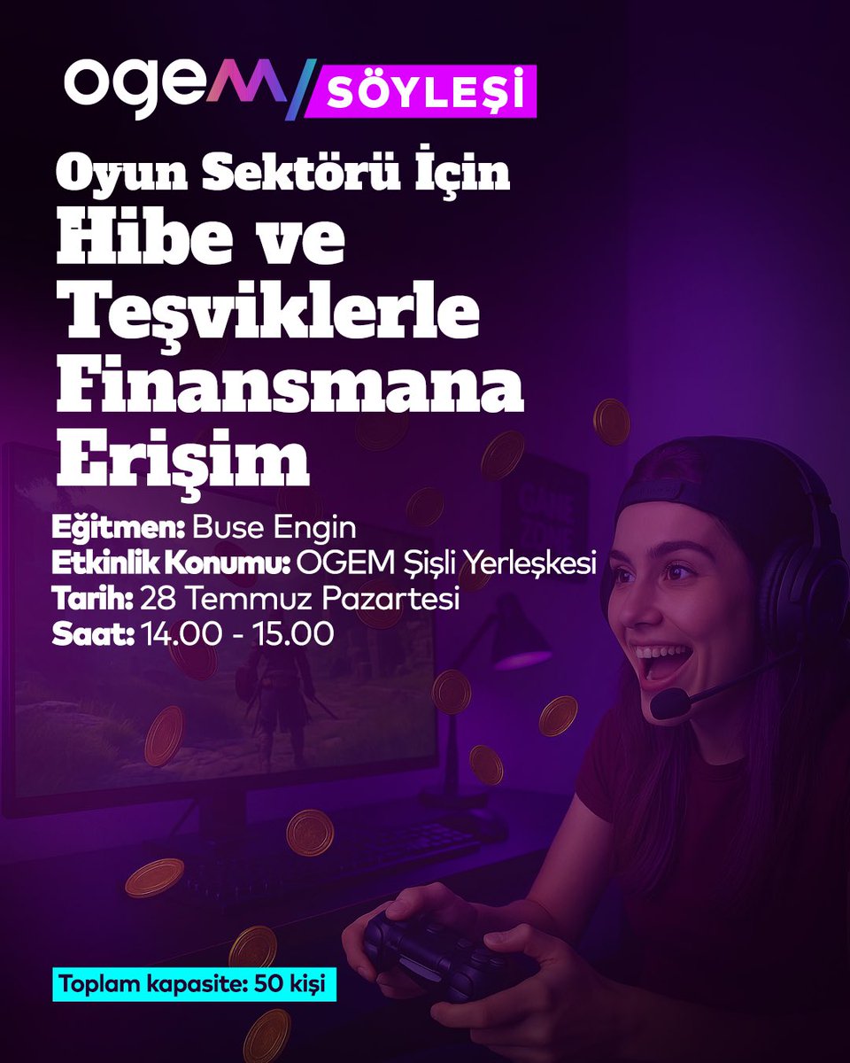 ogemistanbul's tweet photo. Oyuncularla bağ kurmanın yollarını keşfetmek ve topluluğunla daha güçlü bir iletişim kurmak için seni, @Becore_ kurucusu Buse Engin ile gerçekleştireceğimiz söyleşiye bekliyoruz! 🙌

📌 Katılım için aşağıdaki linke göz atabilirsin!

👉 https://t.co/VCHDWuWOYi https://t.co/ePpbaTDRwW