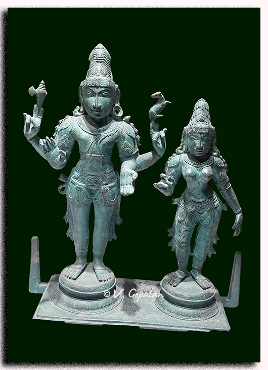 TheGopalan's tweet image. Beautiful bronze sculptures of Pradoshamurti!
Pic-1 13th century from Thiruvarur district
Pic-2 13th century from Nagapattinam district
Both are in Govt Museum, Chennai