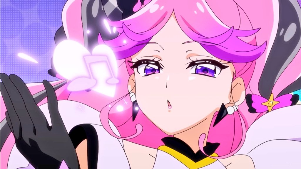 AIrzahn's tweet image. Kimi to Idol Precure 🎤
Cure Kiss' signature kissing styles are dazzling ~ ! 🫶🏻