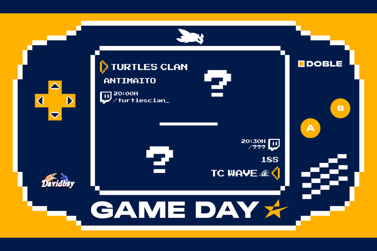 PERDÓN POR LA DEMORA, ESTÁBAMOS MUUUUY OCUPADOS (TWITTER ES UNA MIERDA)

LLEGAMOS CON DOBLE RACIÓN DE COUNTER STRIKE. ¿CONSEGUIRÁ TC JUGAR UN GAME? ¿GANARÁ EL WAVE? SÓLO HAY UNA FORMA DE DESCUBRIRLO 😉

TURTLES CLAN
⏰20:00H
🆚#ANTIMAITO

TC WAVE
⏰20:30H
🆚#18S

#GOTC🐢🌊