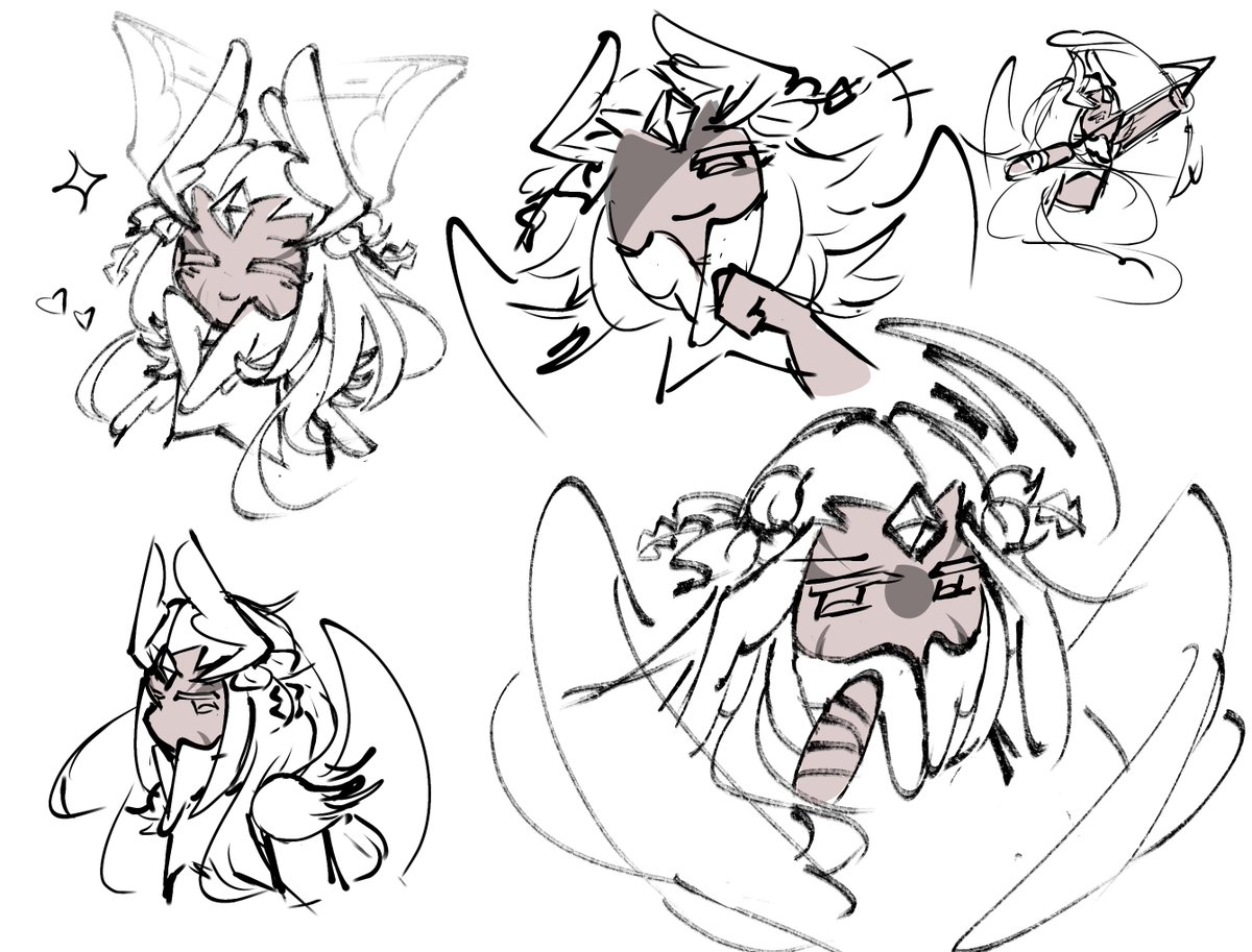 OT_Saturnian's tweet image. Phoenix doodles to showcase emotions/personality
yeah its been a hot minute since i last drew him (GET 🔥🪽 OUT OF MY HEAD) so if you don’t know, he’s basically Zephyr on Cataclysm’s side (fire aligned) in a super gay way