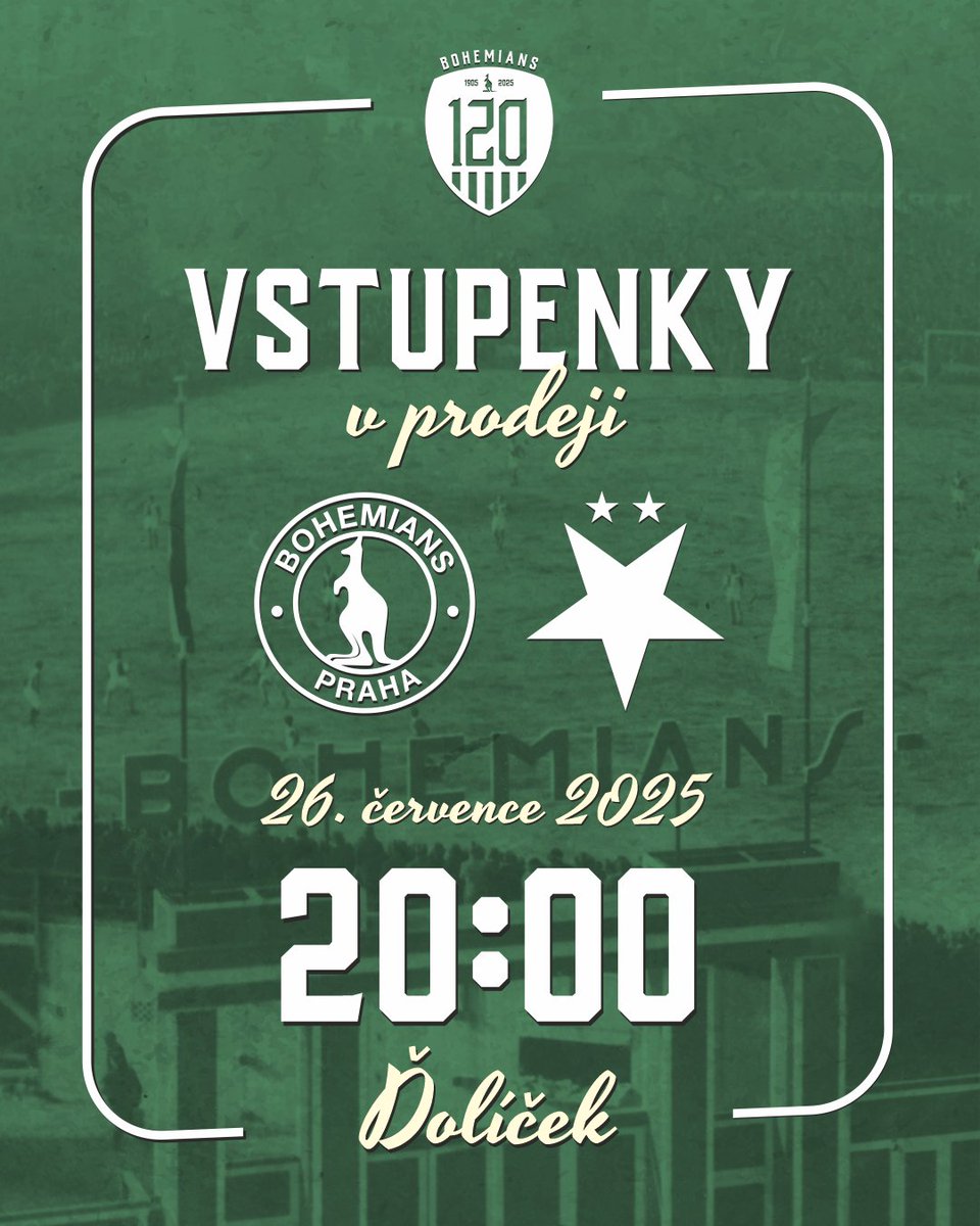 bohemians1905's tweet image. Vršovické derby se blíží 🔥 Vstupenky na souboj se Slavií jsou v prodeji 🎟️ Více o režimu předprodeje se dočtete na webu 👇
➡️ bohemians.cz/uzavreny-predp…