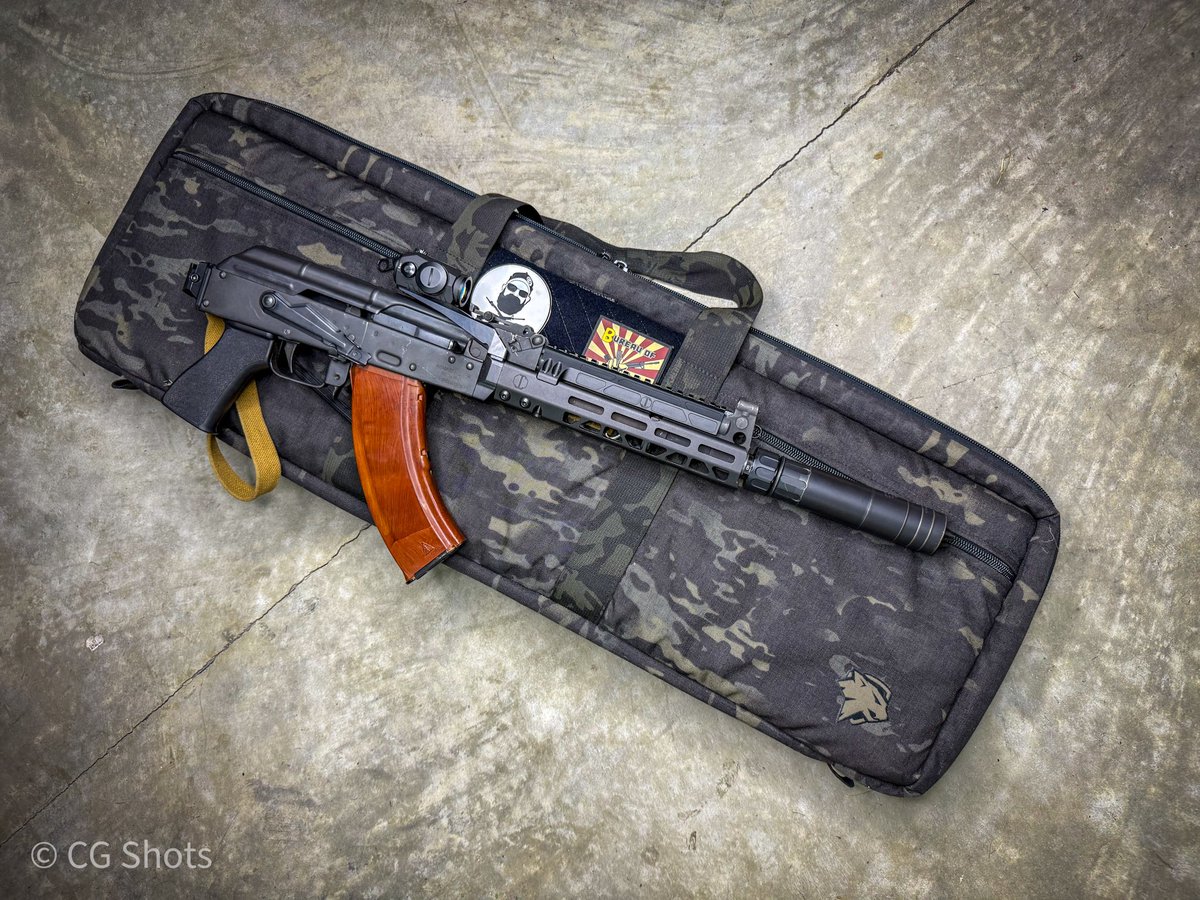 christian_grest's tweet image. Where my AK Fans at? Old Draco-C brought to the modern age with the help of some JMAC Custom goodies like the MMS Handguard and triangle folder. Rocking a slicked up ALG trigger, Sig Romeo 5 optic and a Rugged Razor 7.62. Travel protection provided by Lynx Defense as always!…