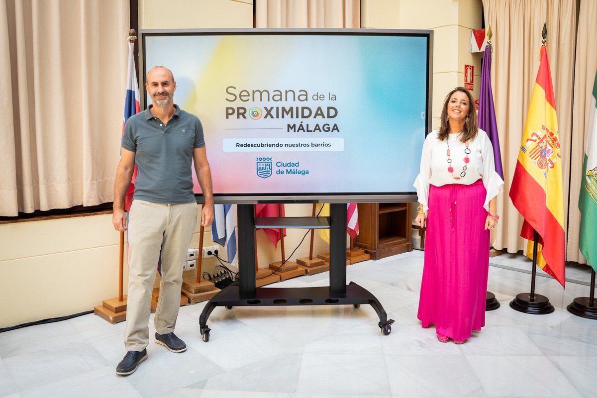 El Ayuntamiento activa el proceso para que entidades asociativas, comercios e instituciones puedan mostrar sus actividades en la II Semana de la Proximidad, que se celebrará del 16 al 22 de octubre. Más información 👉 malaga.eu/el-ayuntamient…