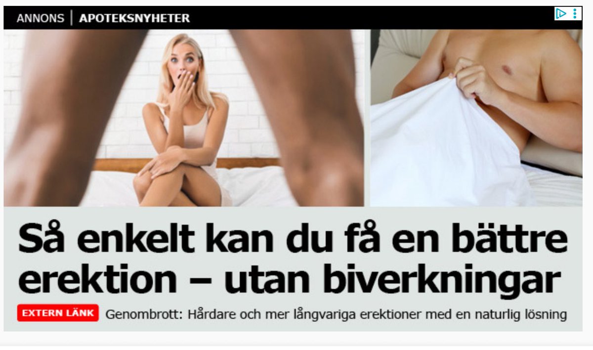 Annons på Expressen. Vita killen impotent och den andra hänförande viril……, jahopp. Allt är som vanligt i media
