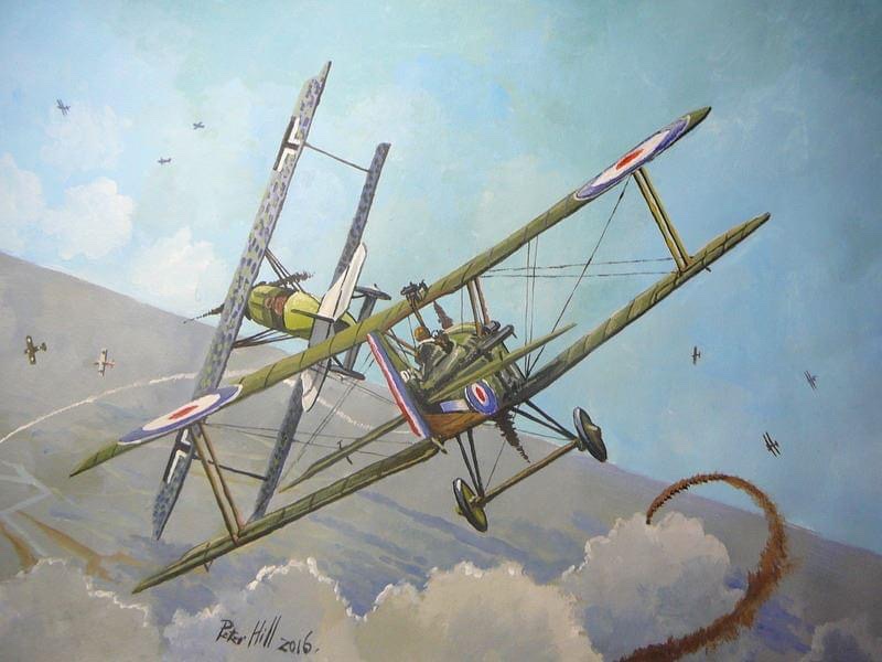 petehill854's tweet image. Painting l did in 2016.
Royal Aircraft Factory SE5a, 1918.
Acrylic on paper 42 x 29cm