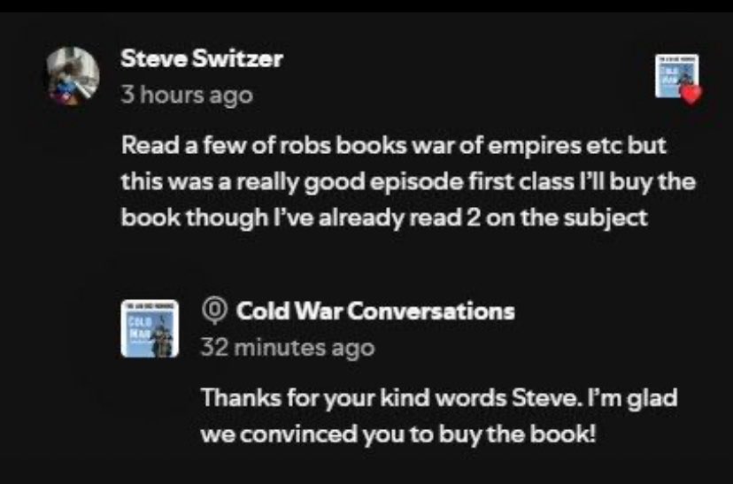 ColdWarPod's tweet image. #publishers this is why your #authors need be on @ColdWarPod!