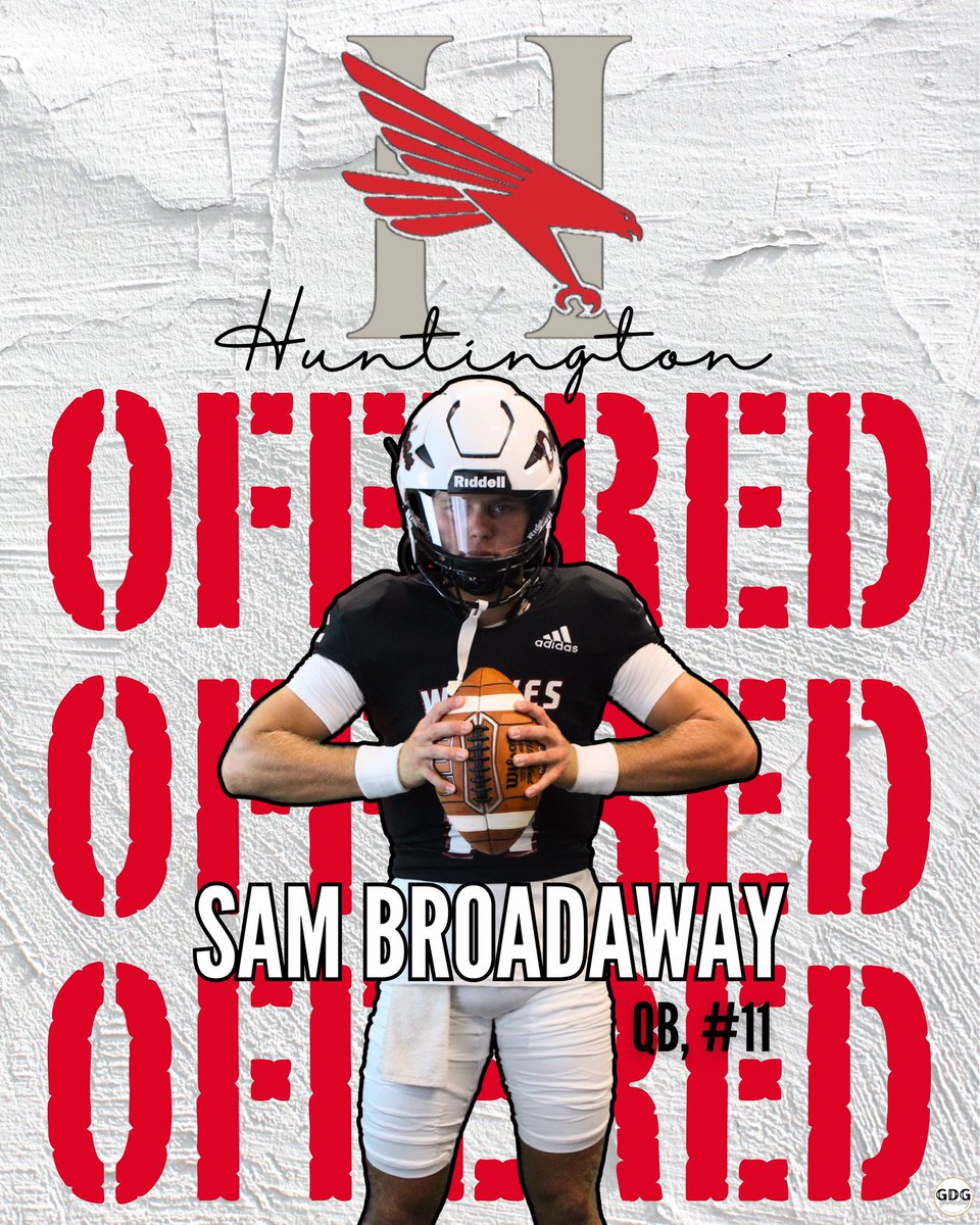 DothanWolvesFB's tweet image. Was just a matter of time! Congrats to @BroadawaySam on picking up an offer from Huntington Football! #MYUT