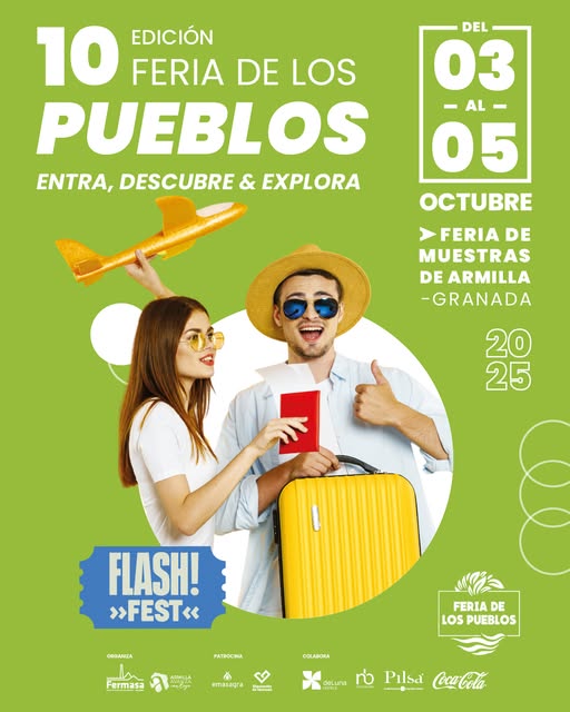 Hay lugares que no conoces.
Y otros que creías conocer.
Aquí tienes la oportunidad de redescubrirlos.
Sabores, tradiciones, destinos únicos.
📍 En #Fermasa
📆 Del 3 al 5 de OCT 
🔻 Feria de los Pueblos + Feria Sabores de Nuestra Tierra + Feria General de Muestras + FLASH! FEST