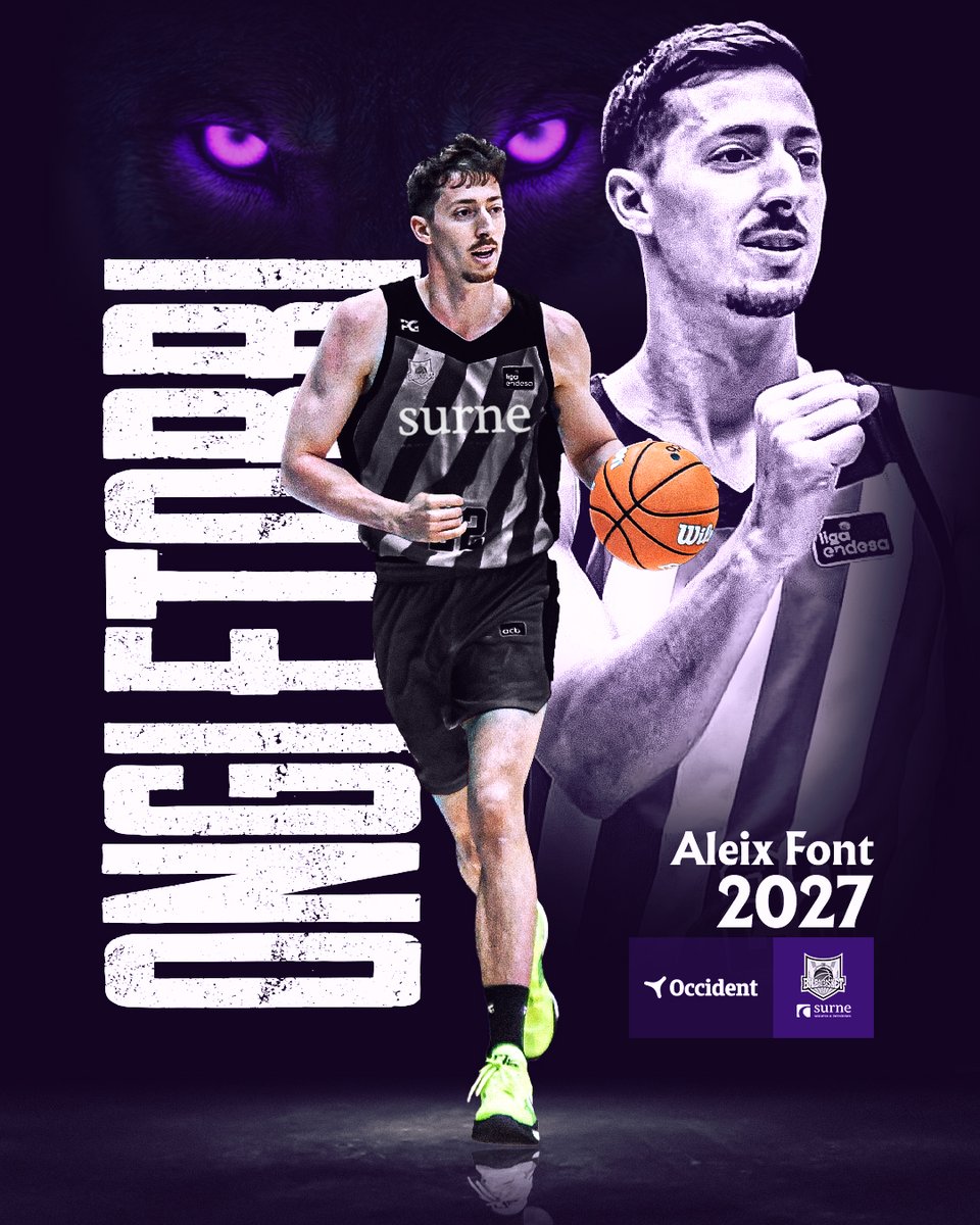 bilbaobasket's tweet image. FICHAJE: Aleix Font (Barcelona, 27 años, 1.94m), nuevo jugador de Surne Bilbao Basket
✅ Llega procedente de Leyma Coruña, equipo en el que ha promediado 5.6 puntos en la Liga Endesa 24/25
Ongi etorri @font_aleix! 🖤
ℹ️ bilbaobasket.biz/aleix-font-nue…