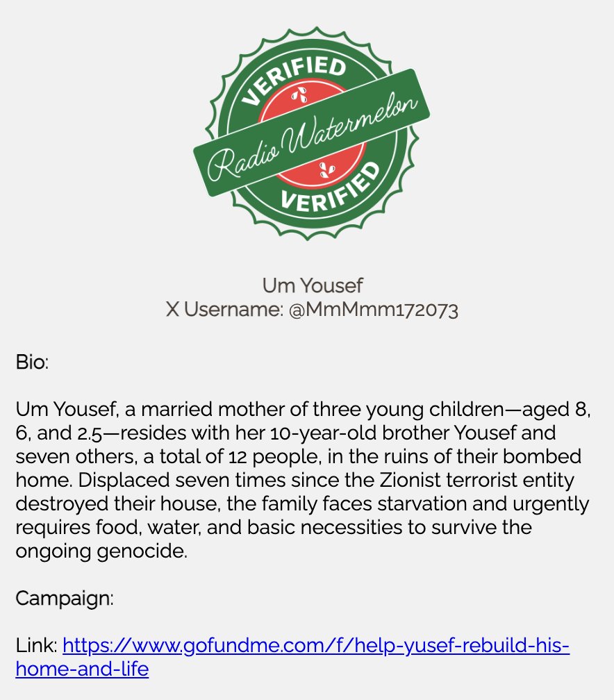 ืืืื ืืืื (@back_yoda) on Twitter photo Welcome <a href="/MmMmm172073/">Om Youssef๐ต๐ธ๐ต๐ธ๐</a>!
Um Yousef's and her children's hope starts with you. - gofundme.com/f/help-yusef-rโฆ
Stand on the side of humanity๐ต๐ธ
#LifelineToGaza #DonateBoost
Volunteer with me at #Viva t.ly/72UHv Welcome <a href="/MmMmm172073/">Om Youssef๐ต๐ธ๐ต๐ธ๐</a>!
Um Yousef's and her children's hope starts with you. - gofundme.com/f/help-yusef-rโฆ
Stand on the side of humanity๐ต๐ธ
#LifelineToGaza #DonateBoost
Volunteer with me at #Viva t.ly/72UHv