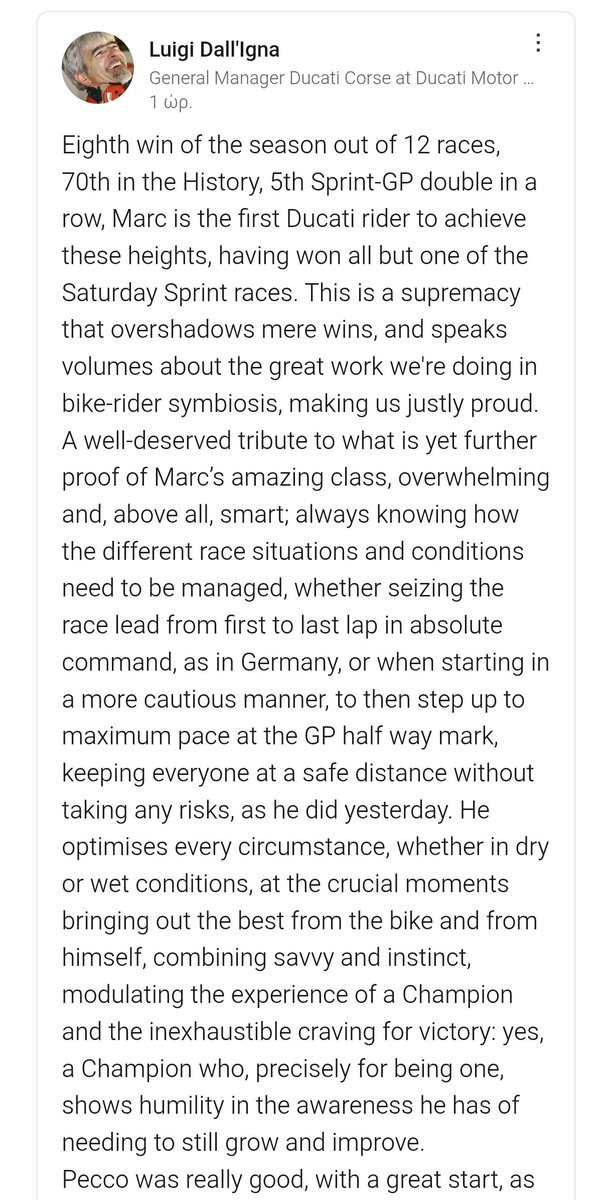 wetfroggie's tweet image. gigi: "he optimises every circumstance, whether in dry or wet conditions, at the crucial moments bringing out the best from the bike and from himself, combining savvy and instinct, modulating the experience of a Champion and the inexhaustible craving for victory"
WOW. just WOW