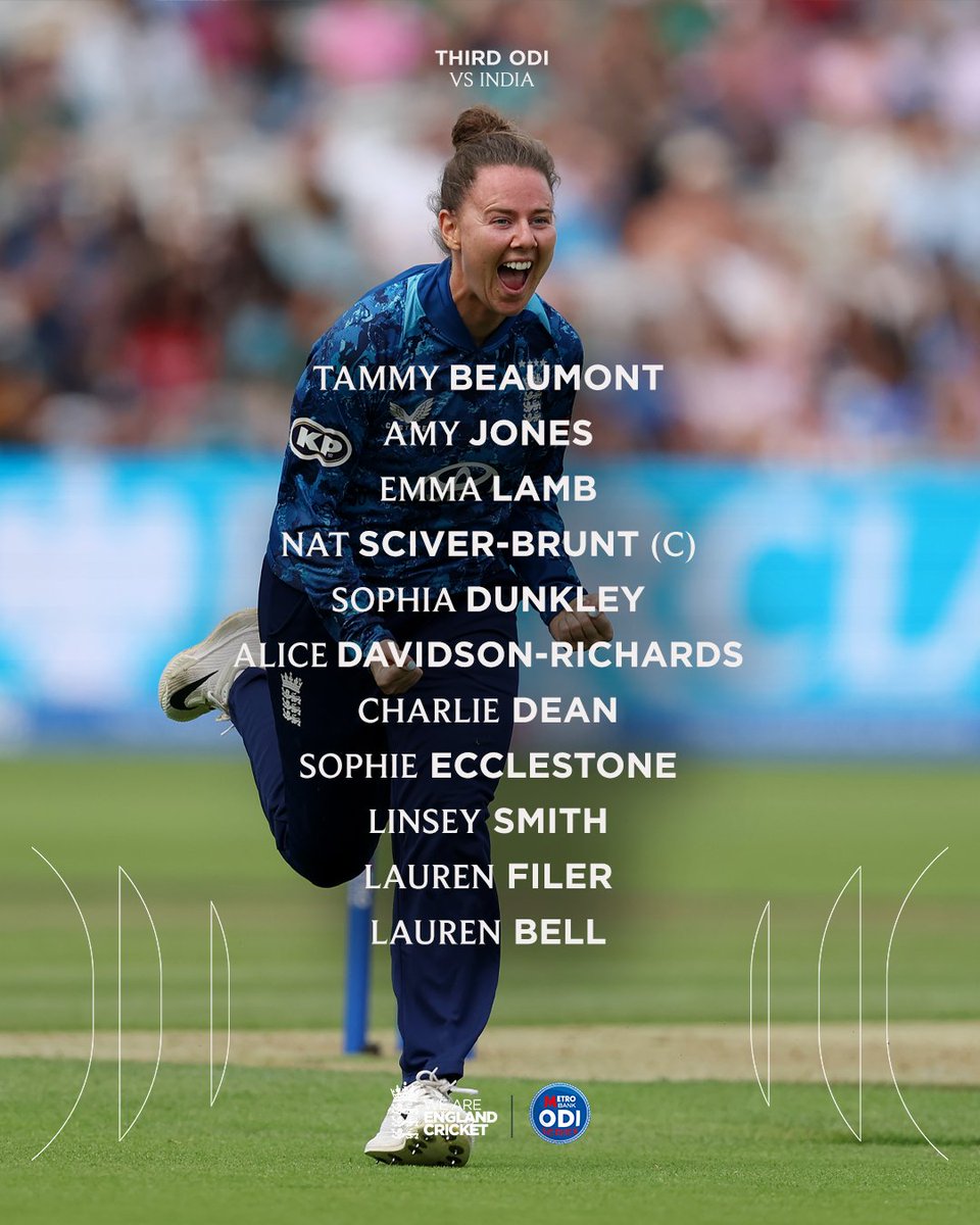 englandcricket's tweet image. Two changes for our last match of Summer 👇
Bowling first in Durham 🤝
