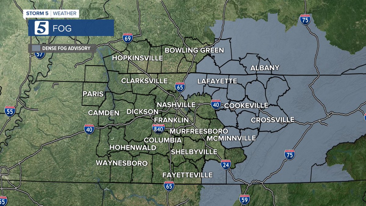 NC5_LelanStatom's tweet image. DENSE FOG ADVISORY: Dense Fog may cause visibility issues. Click here for your forecast: newschannel5.com/weather