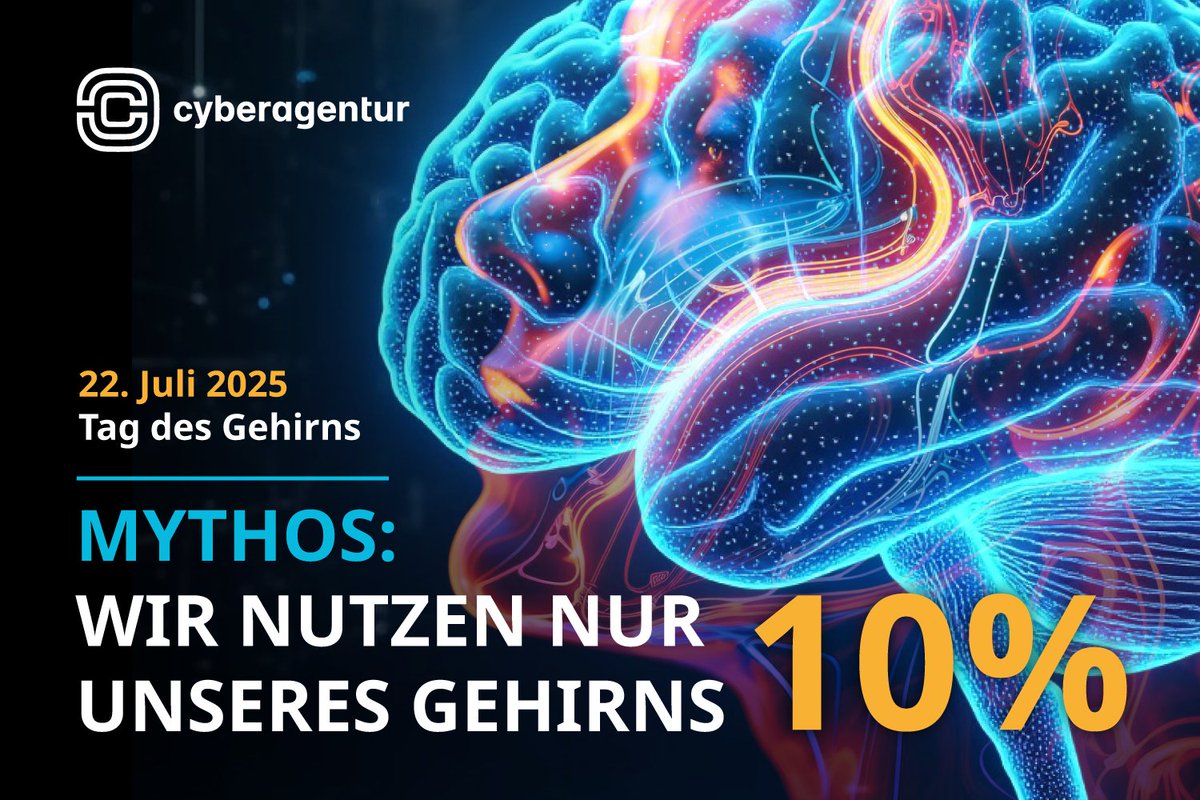 Wir bei der @CyAgBund nutzen immer 100 % unseres Gehirns. 
Unser Beitrag zum Tag des Gehirns: Wie wir unbewusste Prozesse sichtbar machen, mit Zander Labs. t1p.de/laddk
#TagDesGehirns #Neuro #Cyberagentur