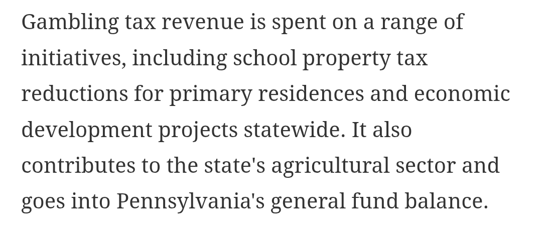 This is a nasty misappropriation of casino revenue.  The tax money generated from casinos in Philadelphia should stay in Philadelphia.  Why is that money going to the state general fund or agriculture or property tax rebate offsets and not to the school district or Septa?