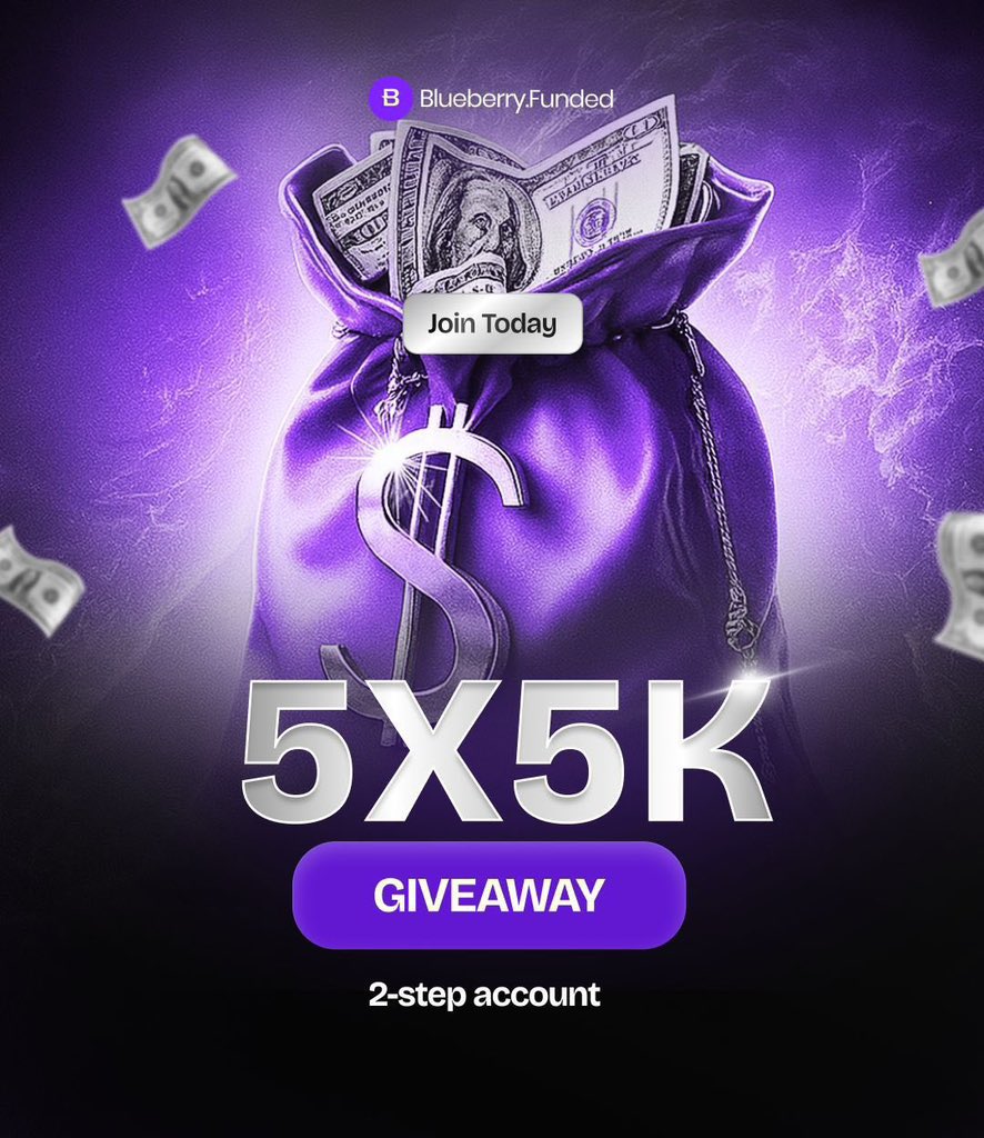 ACCOUNT GIVEAWAY!!!🚨🚨

 $5k X 5 GIVEAWAY!🔥

Follow 
<a href="/BBFNigeria/">Blueberry Funded Nigeria</a> 
<a href="/BlueberryFunded/">Blueberry Funded</a> <a href="/DavidTete_Jnr/">David Tete</a> 
<a href="/DukeDarls/">BIG DUKE</a>

Tag 3 People

Repost the quoted post

Like and Retweet 

Winners in  Soon !!!

blueberryfunded.com/?utm_source=af…
Use the link to get an account &amp; "DAVID20" for 20% Off.