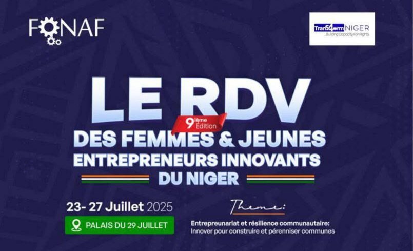 Au #Niger, tout est fin prêt pour lancer les activités de la 9ème éd du forum national pour l'autonomisation des femmes et des jeunes (FONAF) demain mercredi 23 juillet 2025 à 8h30 au palais du 29 juillet de #Niamey.