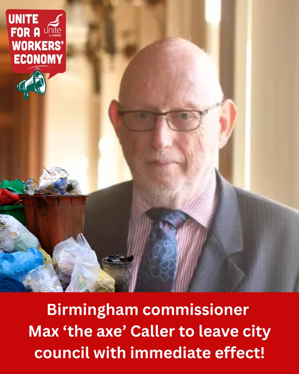UniteEconomy's tweet image. Max Caller, Lead Commissioner at Birmingham City Council, is on his way out.
Let's look at his legacy:
🚨Allowed essential bin workers to be threatened with £8k pay cuts
🚨Sold off £56m worth of assets belonging to Birmingham's people
🚨Closed community centres, libraries, and…