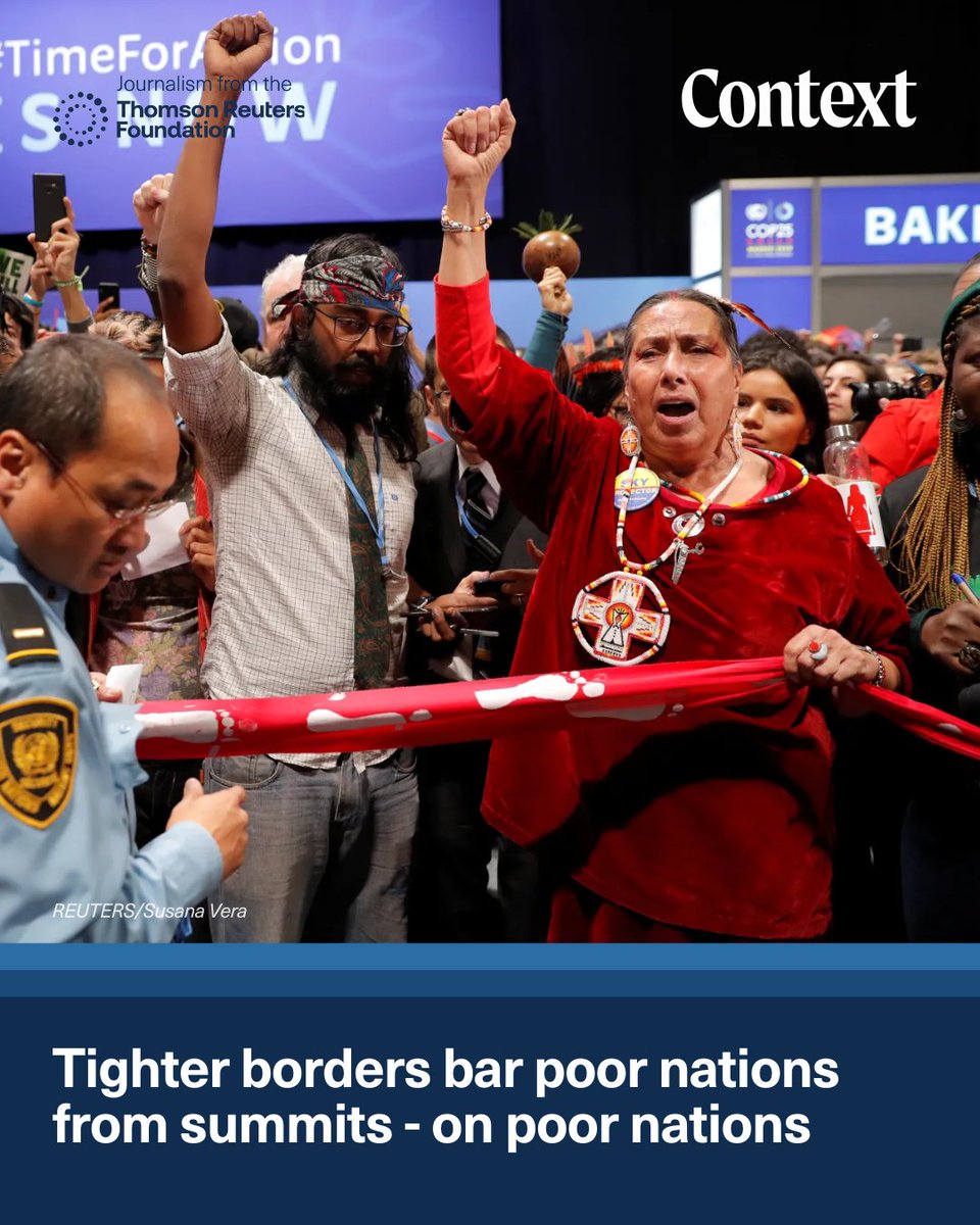 ContextNewsroom's tweet image. Visa barriers are blocking Global South advocates from key climate & health talks—despite paying millions in fees.
✍️ Lin Taylor reports on how exclusion shapes global decisions.
🔗 context.news/socioeconomic-…