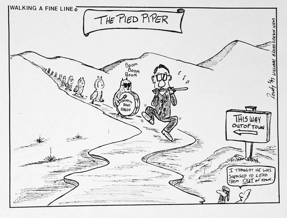 #rowdywalkercartoons #editorialcartoons #vintagecartoons #editorialcartoonist #williamsgrandcanyonnews