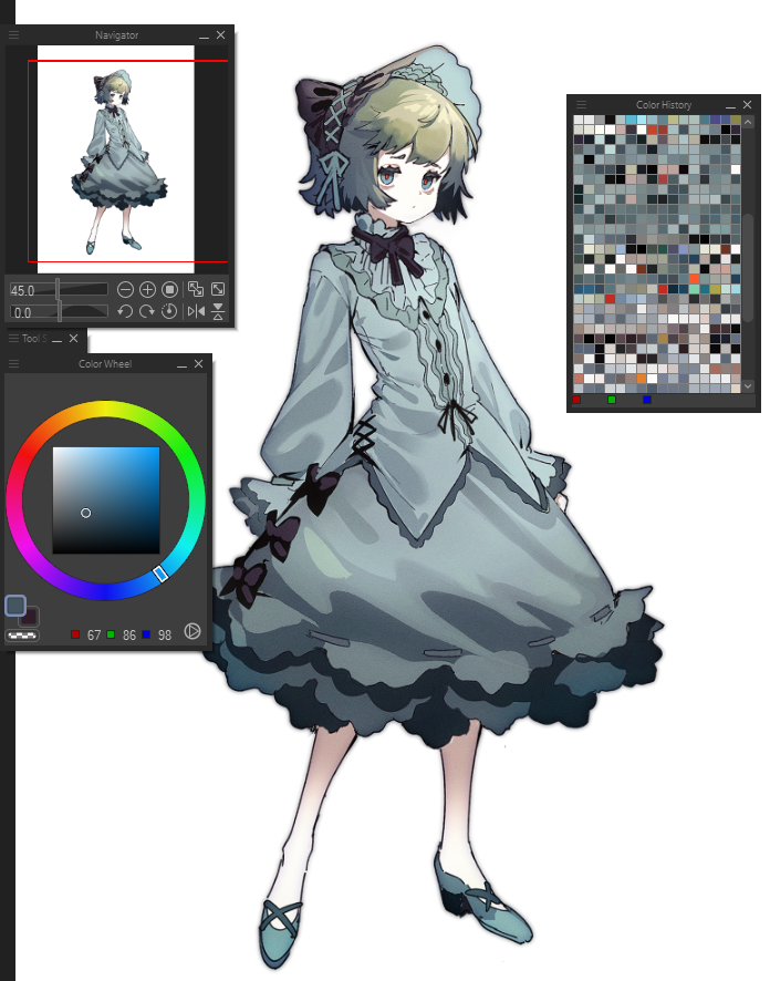 higu_shi's tweet image. character design 💚