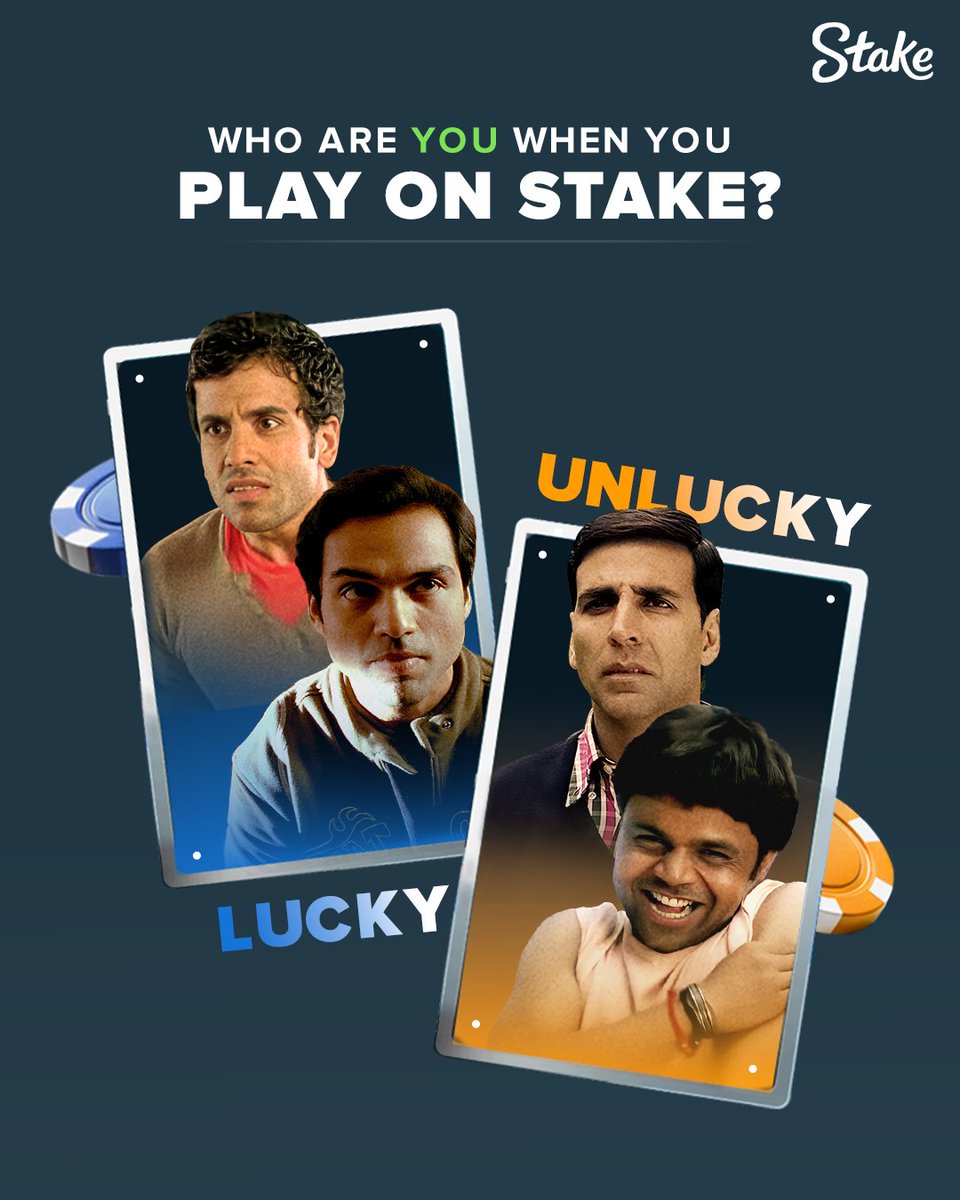 StakeIND's tweet image. Are you one of the 'Luckys' or do you have more Bandya or Aarush energy?
Comment below and tag your friends to see who they are. 👇