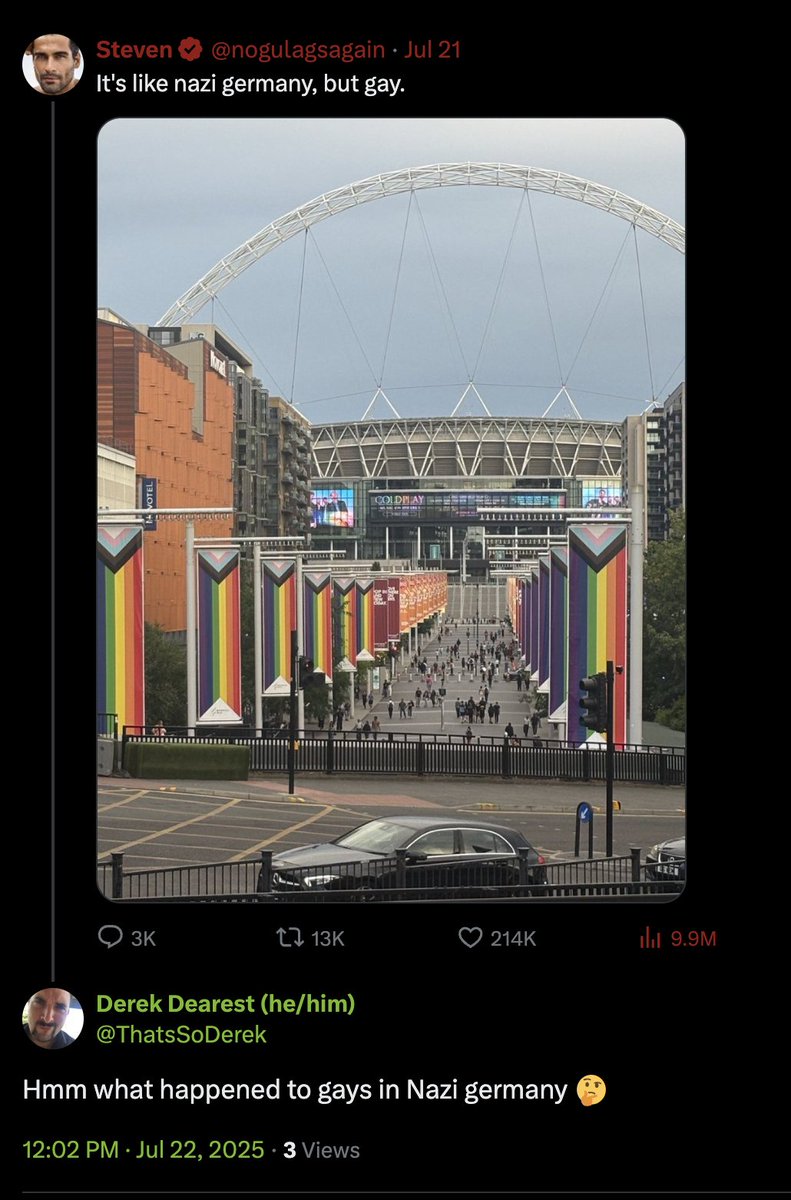 ThatsSoDerek's tweet image. yes I realise this is a stupid reply because look at what Zionists are doing in Israel

also its true there were plenty gay German citizens who escaped being branded with the pink triangle

There are also co-conspirators in every regime. Just look at Log Cabin gays or @LGBTLabour