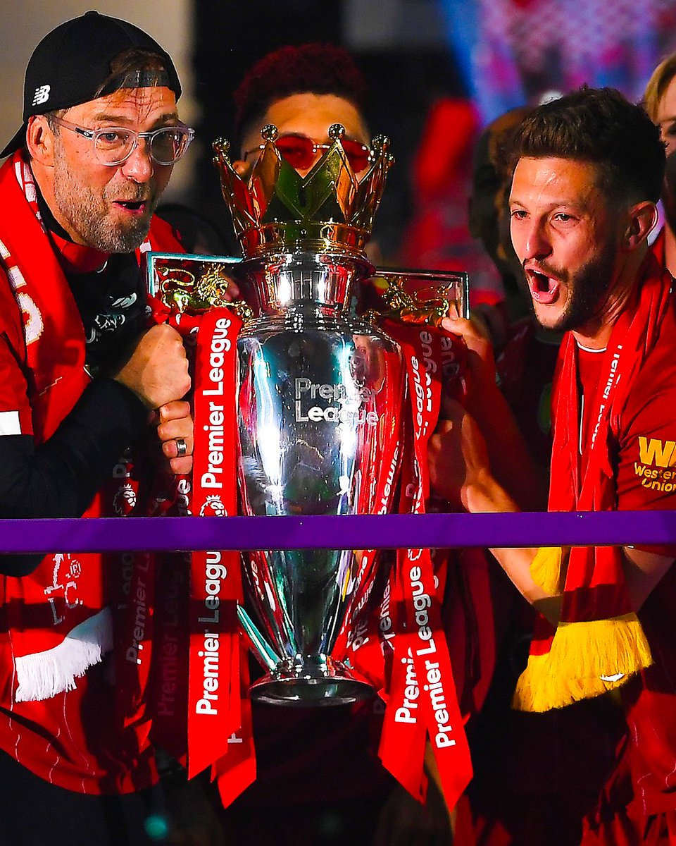 brfootball's tweet image. It's been five years since Liverpool broke their 30-year trophy drought and lifted the Premier League.
This year they got to do it again...but in front of fans ❤️