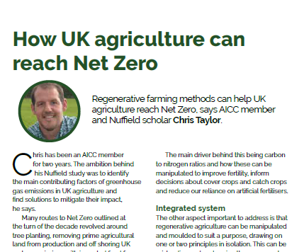 AICC1981's tweet image. Regenerative farming methods can help UK agriculture reach #NetZero, says AICC member and @NuffieldFarming scholar @cropwalkerchris, in the new edition of Independent Agronomist Magazine. Take a look at this article and others at aicc.org.uk/admin/resource…
#independent #agronomy