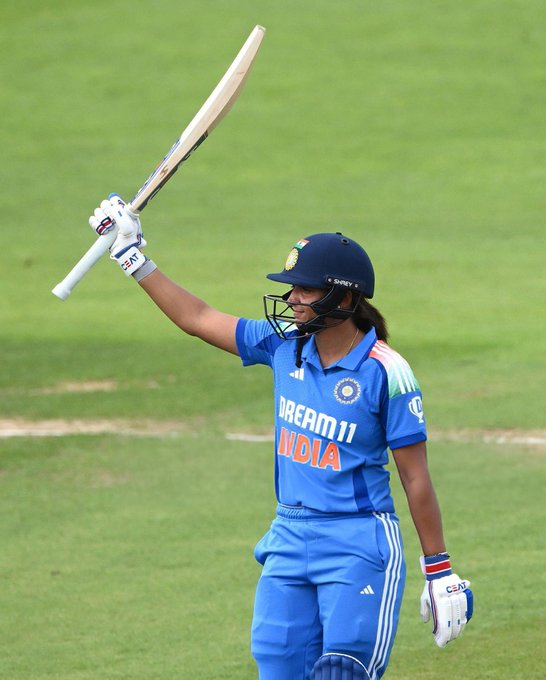 Century for Captain Harman 🔥 7th ODI Ton for the Right Hander 👏