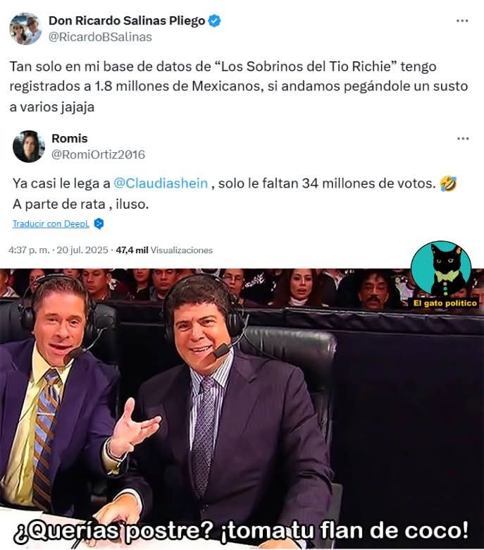 Veronic69884232's tweet image. Que bien por el tío
Que le pida a todos esos sobrinos 100 pesos a cada uno para que pague lo que debe el infeliz droguero