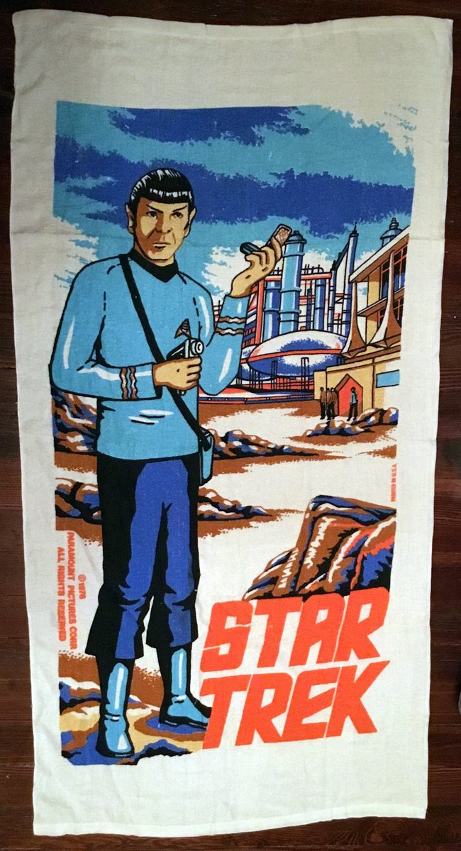 Plaidstallions's tweet image. If you're heading to the beach this July, be sure you know where your officially licensed Star Trek towel is.
#StarTrek #MrSpock #plaidstallions