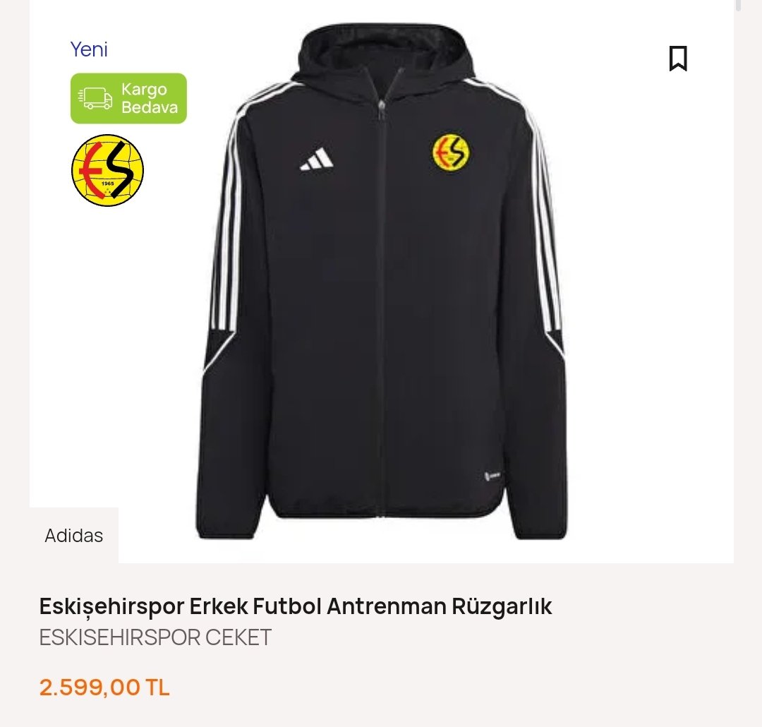 Formalar tamam da asıl mevzu şimdi başlıyor. Bak bak bitmiyor. 😎

63 arama sonucu çıktı. Siyah, kırmızı, sarı, beyaz, mavi, gri. Farklı desenler. Değişik modeller.

Polo Tişört (Kısa/Uzun)
Yağmurluk
Rüzgarlık
Eşofman Altı
Kamp Ceketi
Antreman Ceketi
Sweatshirt

#Eskişehirspor