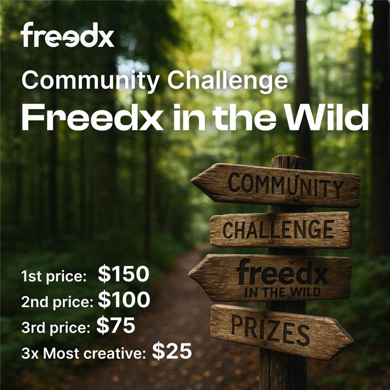 You showed us so much love in our last campaign. 💜

We want to thank you for all the support you've given us, so we're launching another one.

From now until July 30, we want to see your most creative take on #FreedxInTheWild 🍃