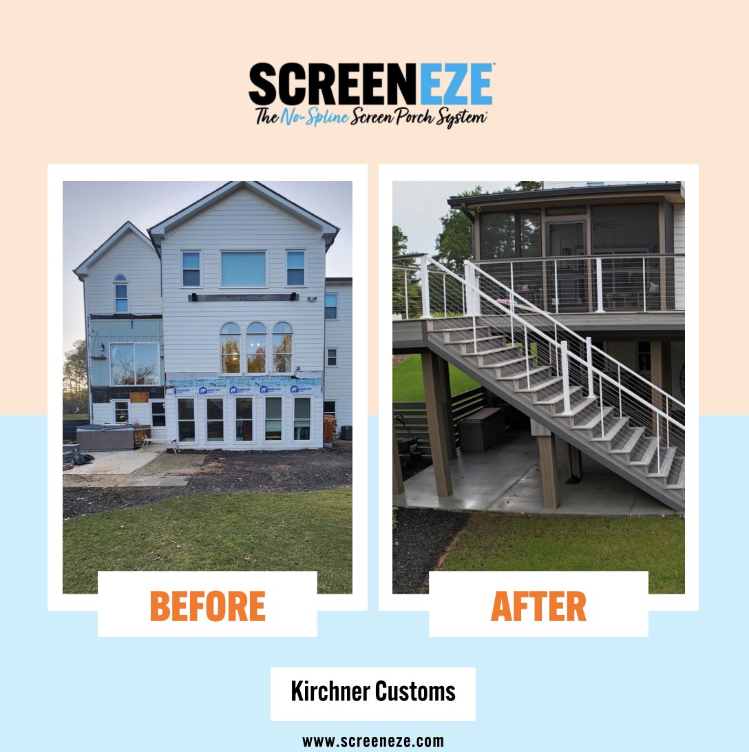 Take a look at these stunning transformations using SCREENEZE® products! 😍

Brought to you by:

📸 Slide 1: sheffieldgroup_customhomes
📸 Slide 2: StimpertHomes
📸 Slide 3: StaleyContracting
📸 Slide 4: KirchnerHomes

#screeneze #screenporch #nobugs #nospline #backyard #yard