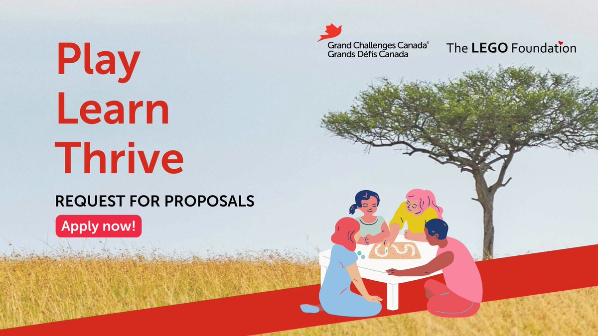 gchallenges's tweet image. 🛝 GGC’s portfolio “Play Learn Thrive”, in partnership with @LEGOFoundation, is still accepting Transition-to-scale applications on a rolling basis until November 24, 2025 seeking play-based ideas to support children in crisis settings. Learn more: grandchallenges.ca/apply-for-fund…