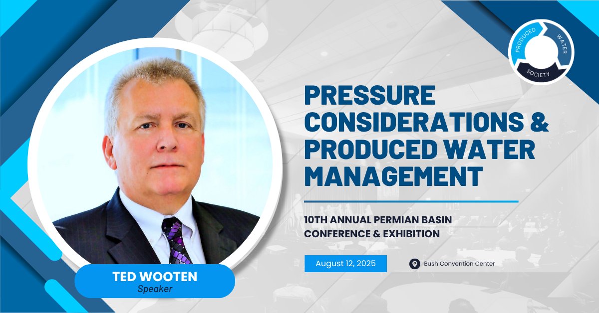 _producedwater's tweet image. 🚨 Speaker Spotlight: Ted Wooten🚨

🎙️ Presentation Title: Land Application of Polished Desalinated Produced Water (DPW): Historic Potential

🔗 Registration: lnkd.in/dTS9jJtw