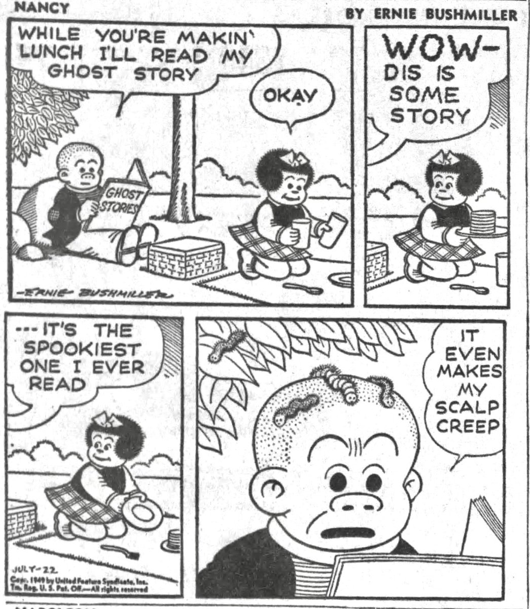 JohnnyCallicutt's tweet image. Nancy By Ernie Bushmiller
July 22,,1949