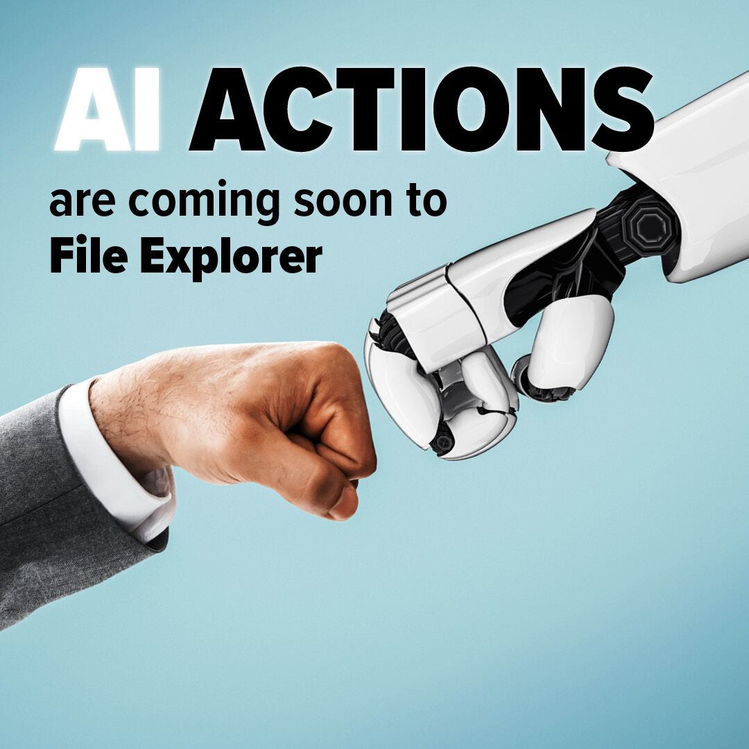 neatoware's tweet photo. File Explorer in Windows 11 – you know, the place where you browse folders and files – is joining the AI club.

It’s about to get a major intelligence boost.

Microsoft has confirmed that AI Actions are coming soon to File Explorer.

That means when you right click a file, you wo https://t.co/CbqWsisuKj