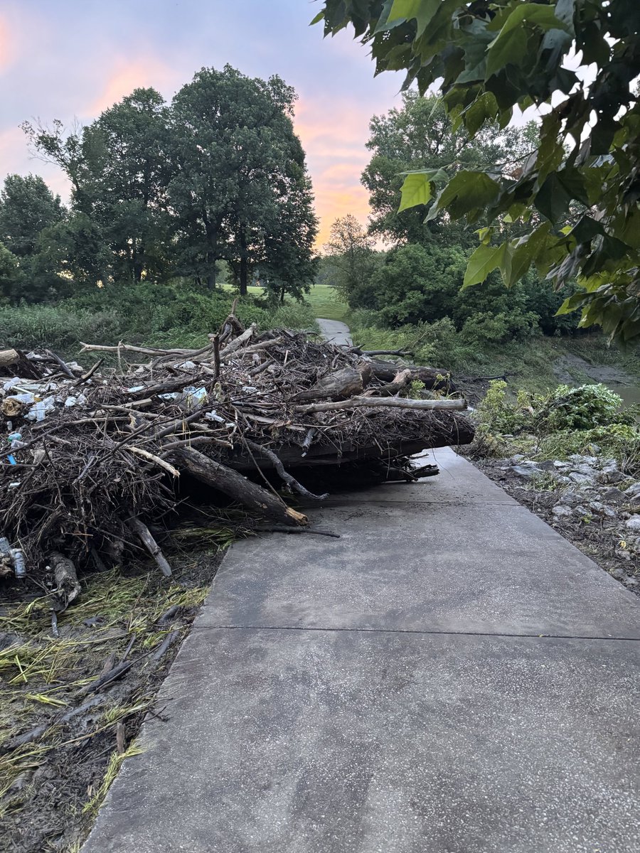 🚨 Tuesday Morning (7/22) Course Update 🚨

The River has receded, but the debris has stayed on the bridge, extending the whole bridge. We will need to keep the River course closed for our maintenance crew to cleanup the debris and will check again early afternoon around 2p.