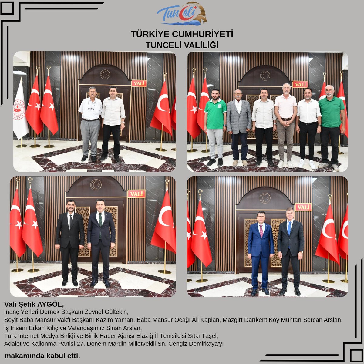 📌Valimiz Sn. Şefik Aygöl, makamında ziyaretleri kabul etti.

<a href="/sefikaygol/">Şefik AYGÖL</a>