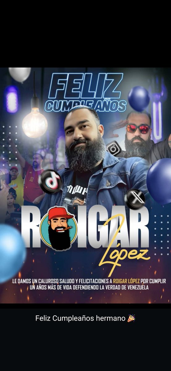 Sofia❤️ (@sofia_isabella9) on Twitter photo Hoy de cumpleaños un gran ser humano, lleno de humildad y alegría.
Muchas bendiciones <a href="/RoiLopezRivas/">Roi Lopez Rivas</a> un abrazo.
#FelizCumpleRoi Hoy de cumpleaños un gran ser humano, lleno de humildad y alegría.
Muchas bendiciones <a href="/RoiLopezRivas/">Roi Lopez Rivas</a> un abrazo.
#FelizCumpleRoi