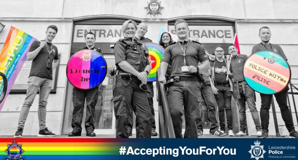 WeAreFairCop's tweet image. Our lawyers our writing up @leicspolice to ask if officers will be taking to the streets carrying Pride riot shields again this year.
[This is the force that gave us the cross dressing lunatic, Lynsay Watson. With a show of force like this, radicalisation was perhaps…