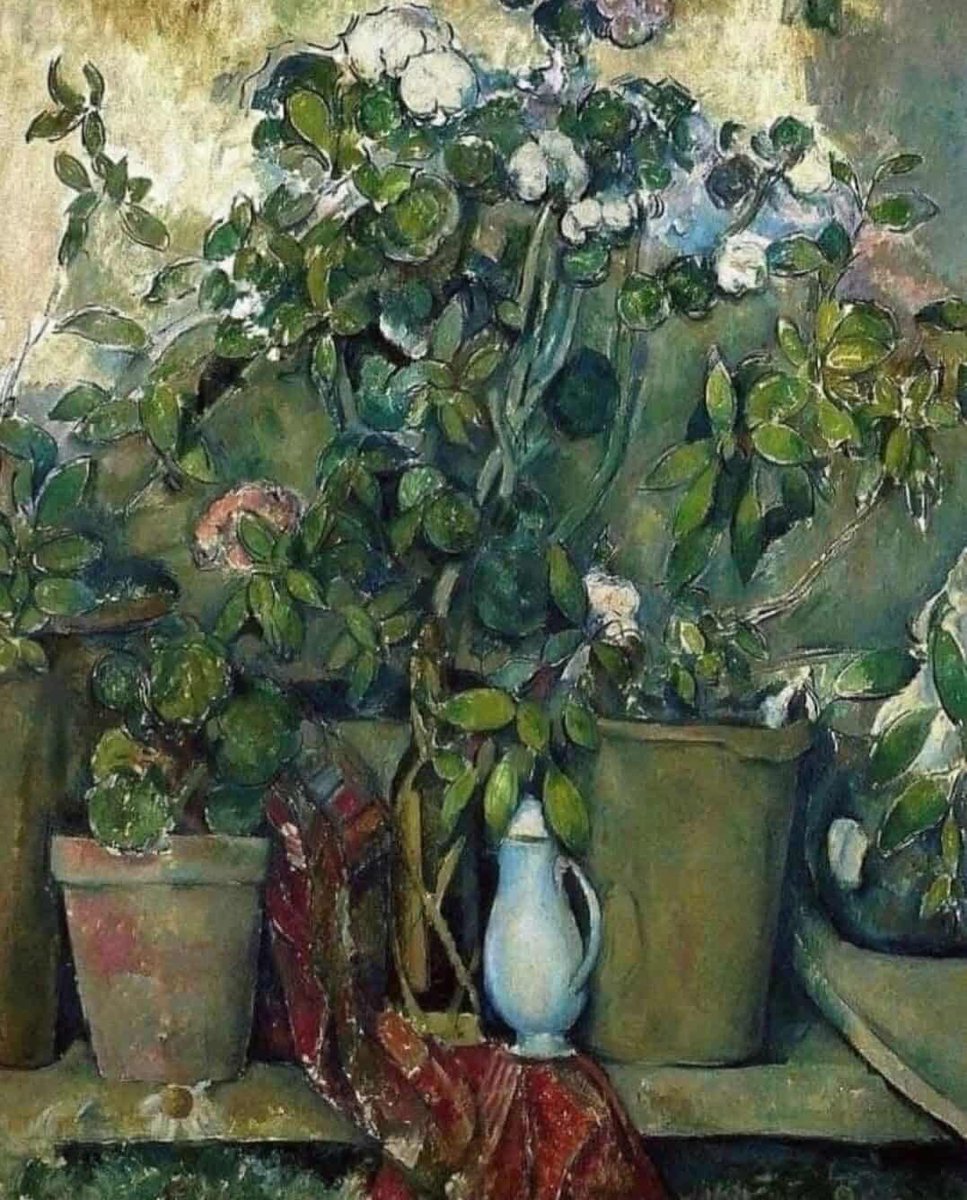 antonel34714671's tweet image. #PaulCézanne.
Terracotta Pots and Flowers, 1891–1892.
Barnes Foundation, Philadelphia.
 via Stephen Ellcock.