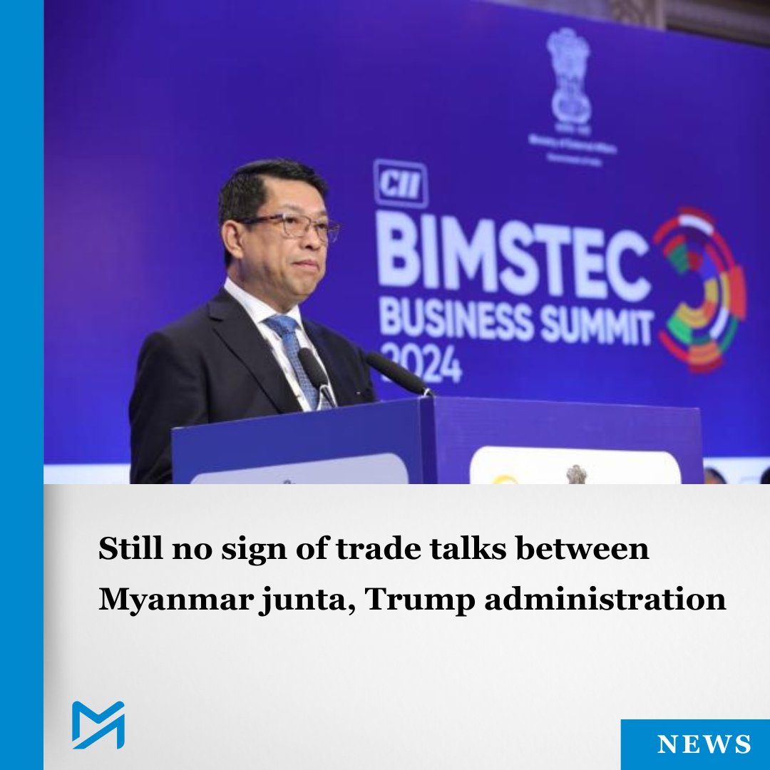 Myanmar_Now_Eng's tweet image. Two potential trade negotiators for the regime have both denied being assigned to hold talks
Read more:
myanmar-now.org/en/news/still-…