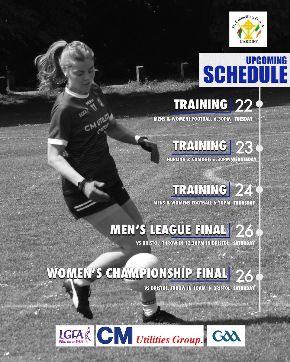 A busy week ahead for both the mens and women's team.

The men looking to pick up their first bit of silverware in a number of years as they face Bristol in the League Final and the women are looking to add to their league title facing Bristol in the Championship Final 🏆