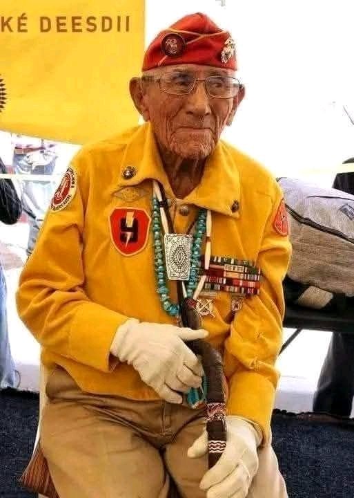 native_am_pride's tweet image. Navajo Code Talkers would like to wish John Kinsel Sr. a very happy 104th birthday. God bless you, Sir.